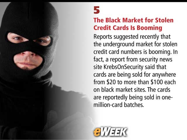The Black Market for Stolen Credit Cards Is Booming