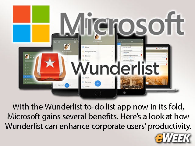 What the Wunderlist Buyout Brings to Microsoft Enterprise Apps