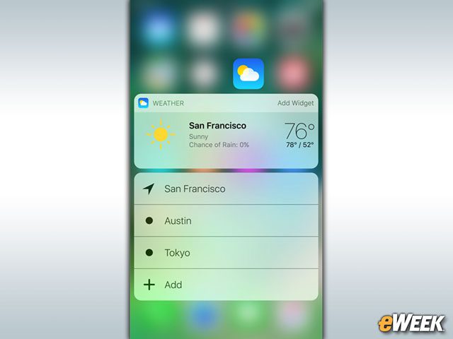 Apple Makes 3D Touch More Useful in iOS 10