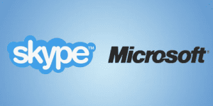 skype-msft logos